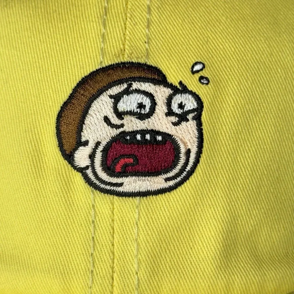 Rick And Morty Yellow Hat Cap Bioworld Casual Lightweight Comfort Athletic